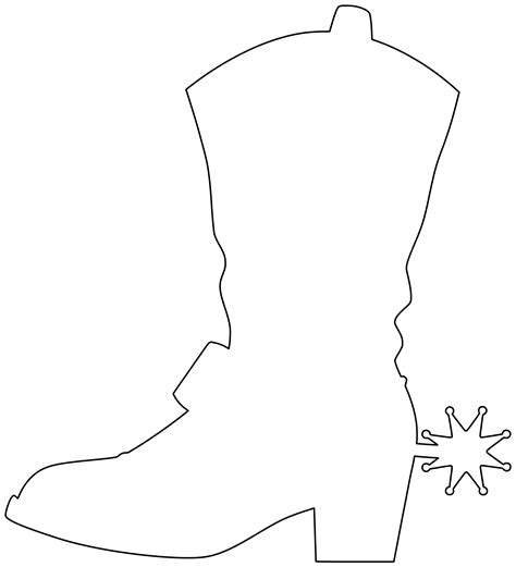 Printable Cowboy Boot Pattern 的图像结果