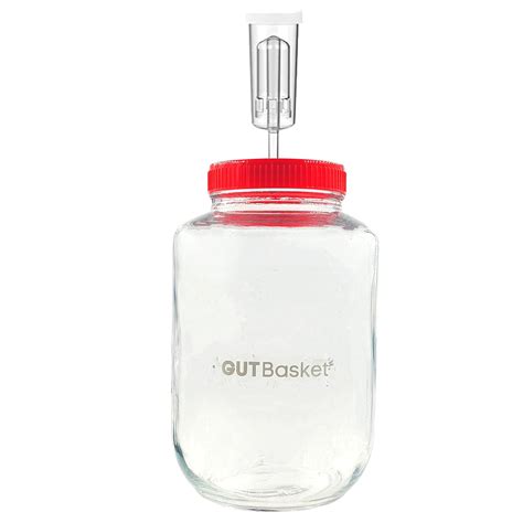 Buy Gutbasket Fermenter 2 L- Glass Fermentation Jar with Airlock and ...