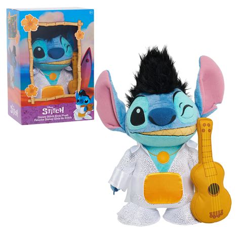 Buy STITCH Disney Elvis Stitch Collector Plush Stuffed Animal, Alien ...