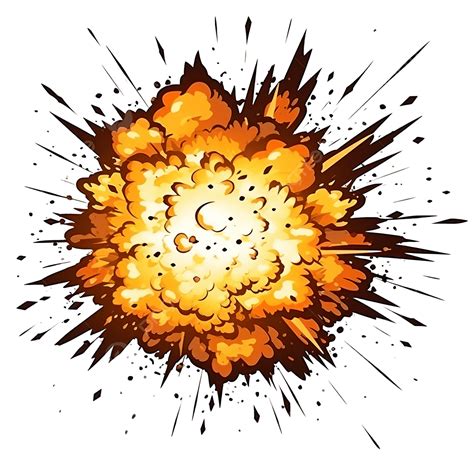 Explosion Illustration Effect Comic Book Explosion Bombs And Blast ...