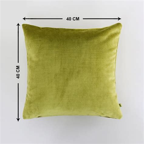 Buy Colour Connect Cameo Green Solid Cushion Cover - 40x40cm from Home ...