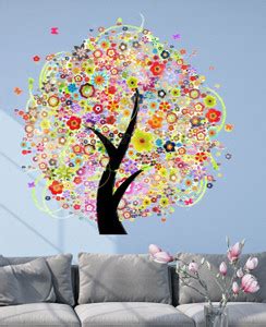 PRIME HOME DECOR 60 cm TREE Self Adhesive Sticker Price in India - Buy ...
