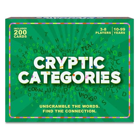 Gouda Games Cryptic Categories – Quick-Thinking Brain Game, Fast-Paced ...