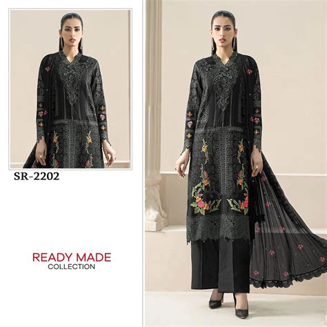 Shree Sr 2202 A To D Raga Chiffon With Khatli Work Pakistani Salwar Kameez