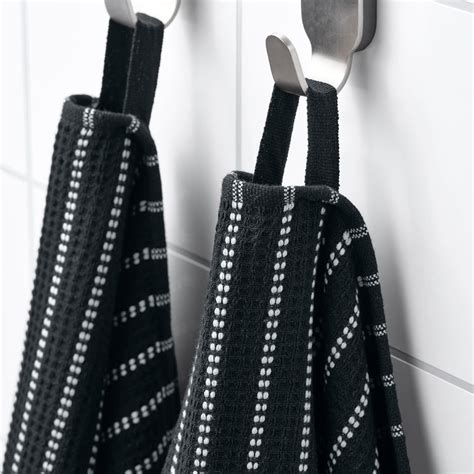 BROKGINST bath towel, black, 70x140 cm (28x55") - IKEA