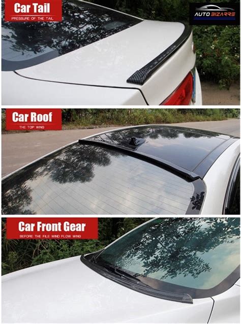 AutoBizarre Car Rear Spoiler Wing Lip Trunk Lip Dicky Skirt Universal