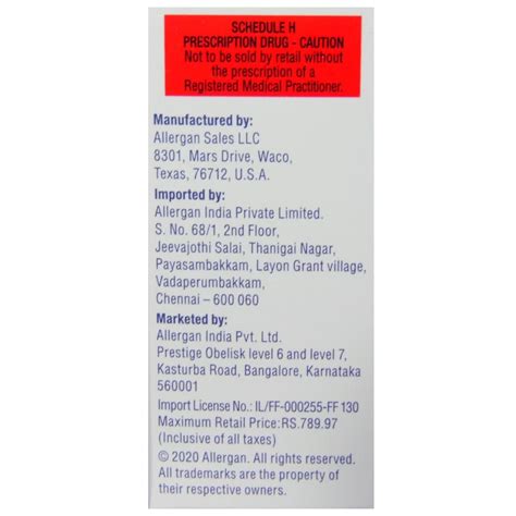 Lumigan Eye Drops 3 ml | Uses, Side Effects, Price | Apollo Pharmacy