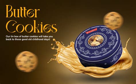 BakeMate Butter Cookies Tin – Premium Cookies Biscuit Gift Pack ...