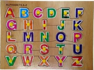 Lastpoint Wooden Puzzle Board English Capital Alphabets Wooden Puzzle ...