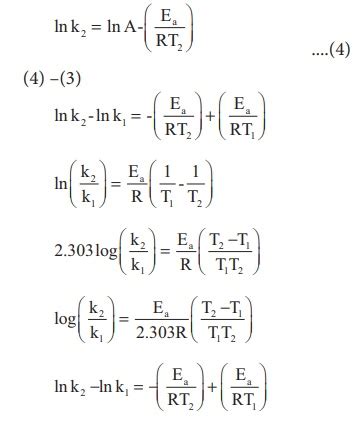 அர்ஹீனியஸ் சமன்பாடு - வினைவேகத்தின் மீது வெப்பநிலையின் விளைவு ...