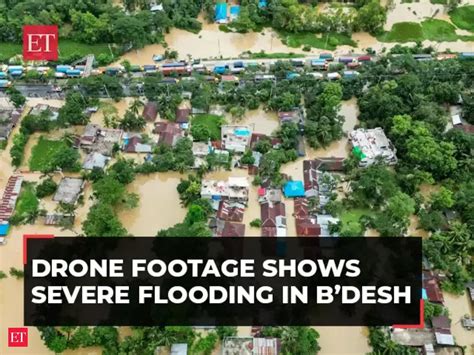 Bangladesh floods: Drone footage shows severe flooding in Feni town ...