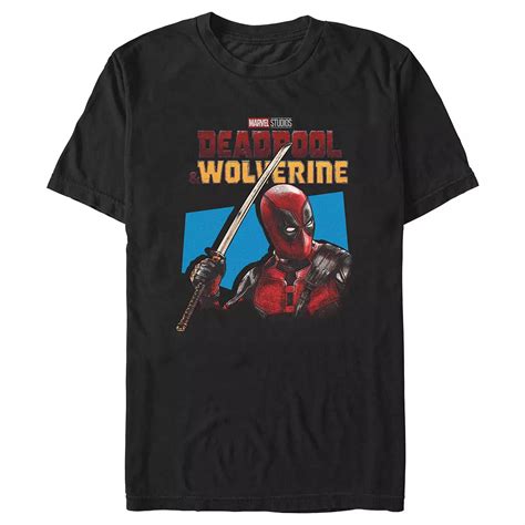 Big & Tall Marvel Deadpool & Wolverine Side View Portrait Graphic Tee