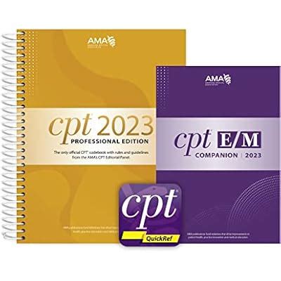 CPT Professional 2023 and EM Companion 2023 and CPT | Ubuy India