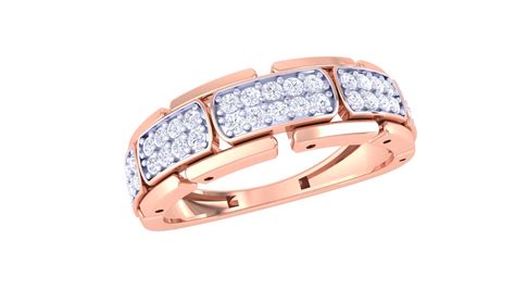 Iconique Bloc Séquence – 0.35 Ct Round Diamond Gold Ring – Starlit ...