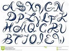 lettere d scritte handwritten alphabet capital letters stock vector lettere d scritte handwritten alphabet capital letters stock vector