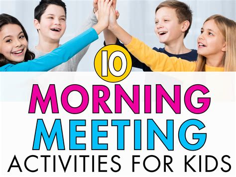 10 Best Morning Meeting Activities For Upper Elementary