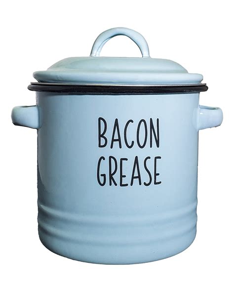 Free Shipping! Golden Hills Mercantile Bacon Grease Container with Mesh ...