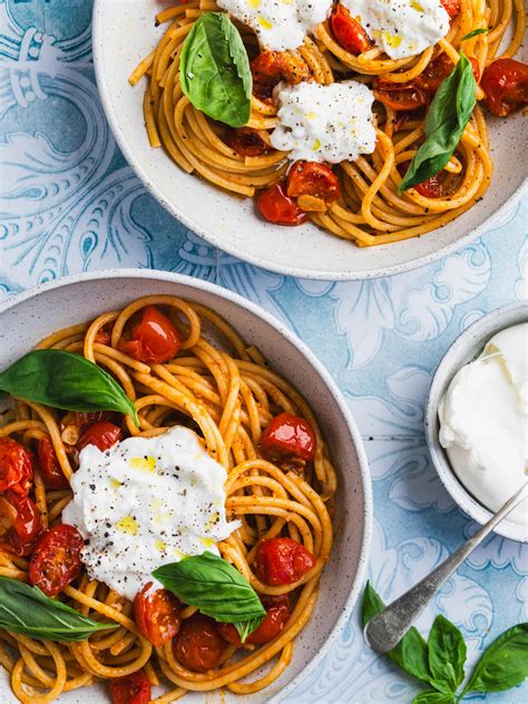 Cherrypick | Blistered Cherry Tomato Spaghetti with Burrata