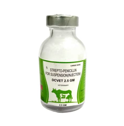 Strepto Penicillin 2.5 gm Inj Veterinary Antibiotic for Cattle, Best Price