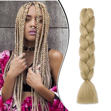 Dcbaboo Blonde Hair Extensions for Braiding Jumbo Braiding Hair ...
