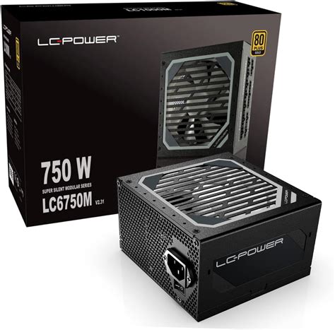 [Upgrade]LC-POWER 750W PSU Gold (750 Watt, ATX 3.0 Compatible, Fully ...