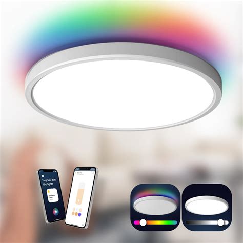 Buy TALOYA Work with Apple Homekit LED Flush Ceiling Light Fixture ...