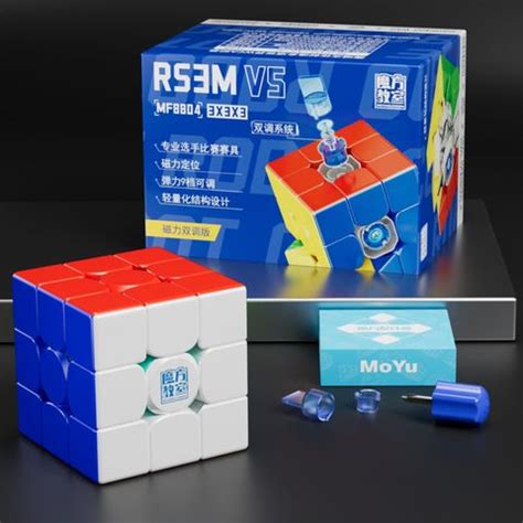 Cuberkart MoYu RS3M V5 3x3 Magnetic (Dual-Adjustment) Stickerless Speed ...