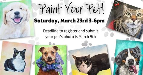 Paint Your Pet! Paint it Forward for Pets Fur People, Pinot's Palette ...