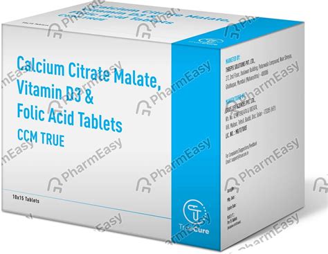 Ccm True Strip Of 15 Tablets: Uses, Side Effects, Price & Dosage ...