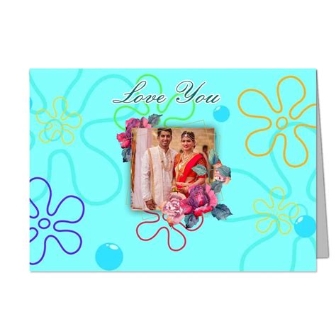 Fab Fly Customized LOVE YOU(Your Own Photo and Text) Greeting Card ...