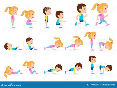 Different Types of Exercise Cartoon 的图像结果
