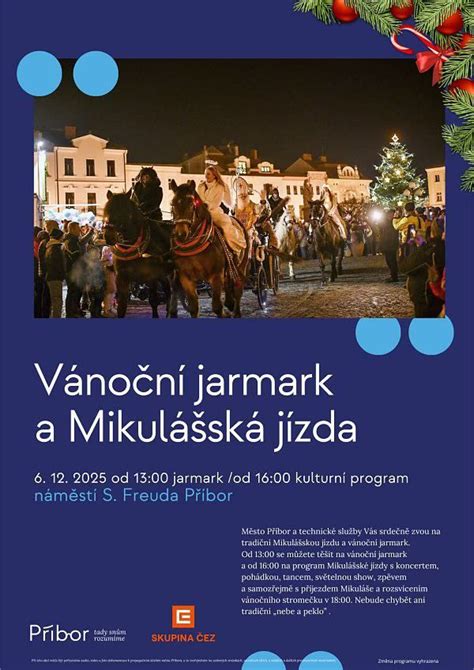 Vánoční jarmark a Mikulášská jízda, Náměstí Sigmunda Freuda Příbor ...