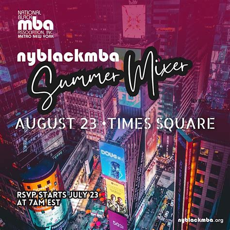 NYBLACKMBA Summer Mixer at the Hard Rock Hotel Times Square, Hard Rock ...