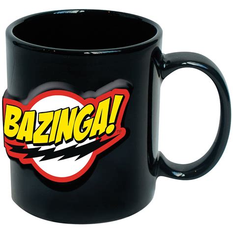 Buy ICUP Big Bang Theory Bazinga Embossed Ceramic Mug, 20 oz, Clear ...