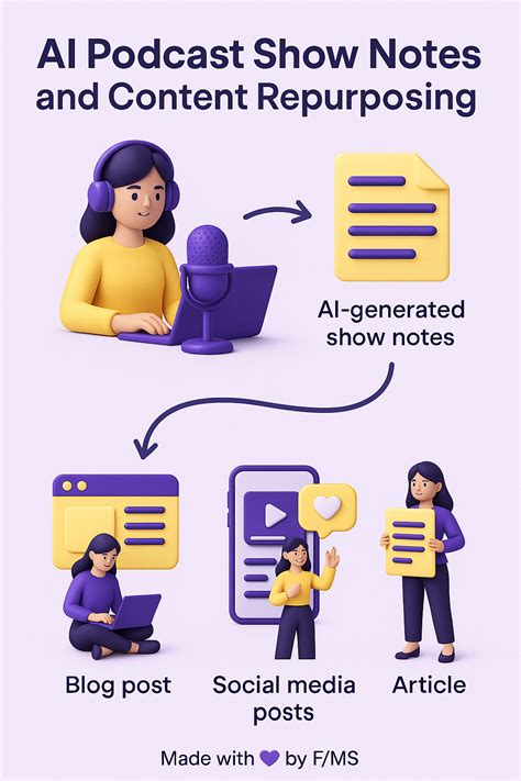 TOP 7 PROVEN STEPS for AI Podcast Show Notes and Content Repurposing in ...