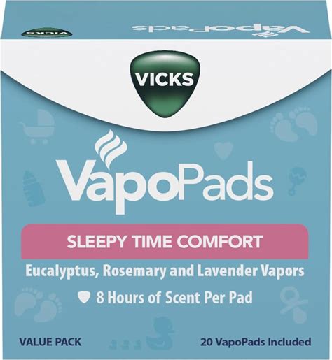 Amazon.com: Vicks Soothing Sleepy Time Comfort VapoPads Value Pack, 20 ...