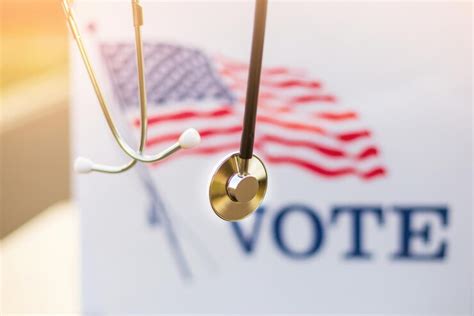 Stetoscope on ballot box | Premium Photo