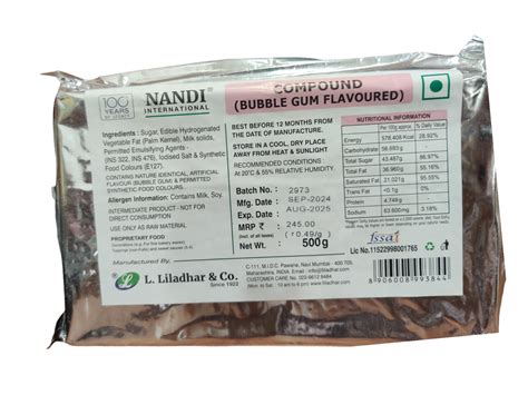 Nandi international Compound BUBBLE GUM FLAVOURED 500g – Bakeworld ...