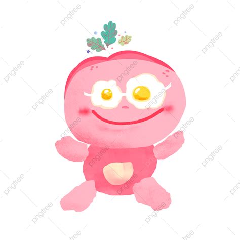 Hand Drawn Cartoon White Transparent, Hand Drawn Cartoon Big Head Doll ...