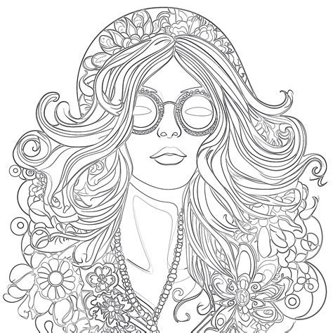 Adult Coloring Pages Summer | Coloring Page Mimi Panda