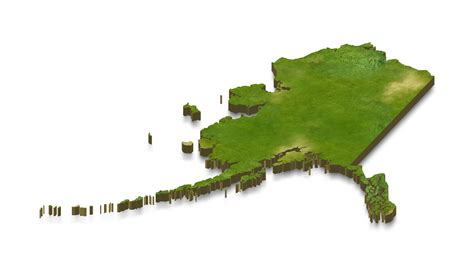 Free 3D map illustration of alaska 12375145 PNG with Transparent Background