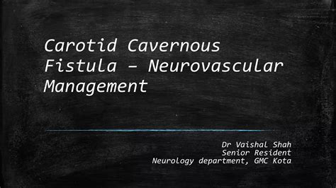 Carotid cavernous fistula | PPTX
