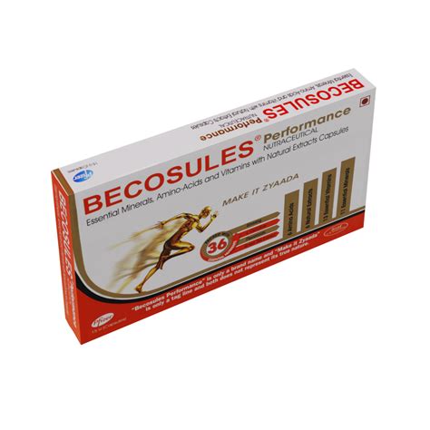 Becosules Performance Capsule 15's Price, Uses, Side Effects ...