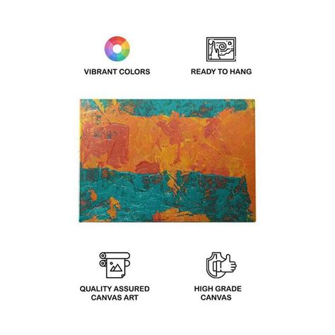 Buy Fire In Blue Abstract Painting - Gallery Wrap Online in India | Vaaree