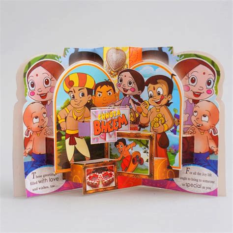 Send Chhota Bheem Rakhi with Mug for Kids Online - RKH22-104926 | Giftalove