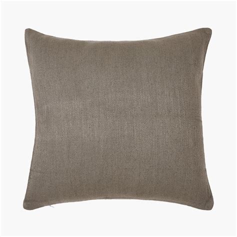 Buy PORTICO Enchant Brown Solid Cotton Cushion Cover - 41x41cm from ...