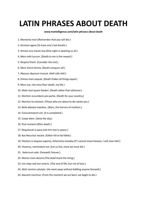 Latin words phrases – Artofit