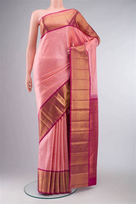 Coral Kanchipuram Silk Saree – Nalli Silk Sarees Pvt Ltd