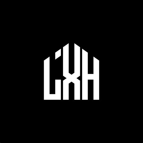 LXH letter logo design on BLACK background. LXH creative initials ...