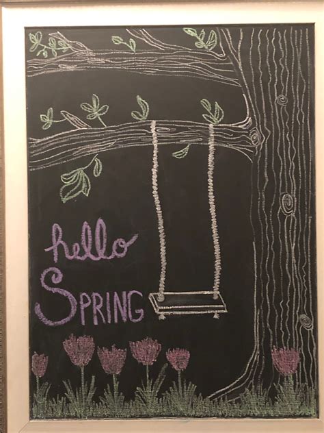 Pin by Rachel Lewelling Cooley on Chalkboard Art | Chalkboard wall art ...
